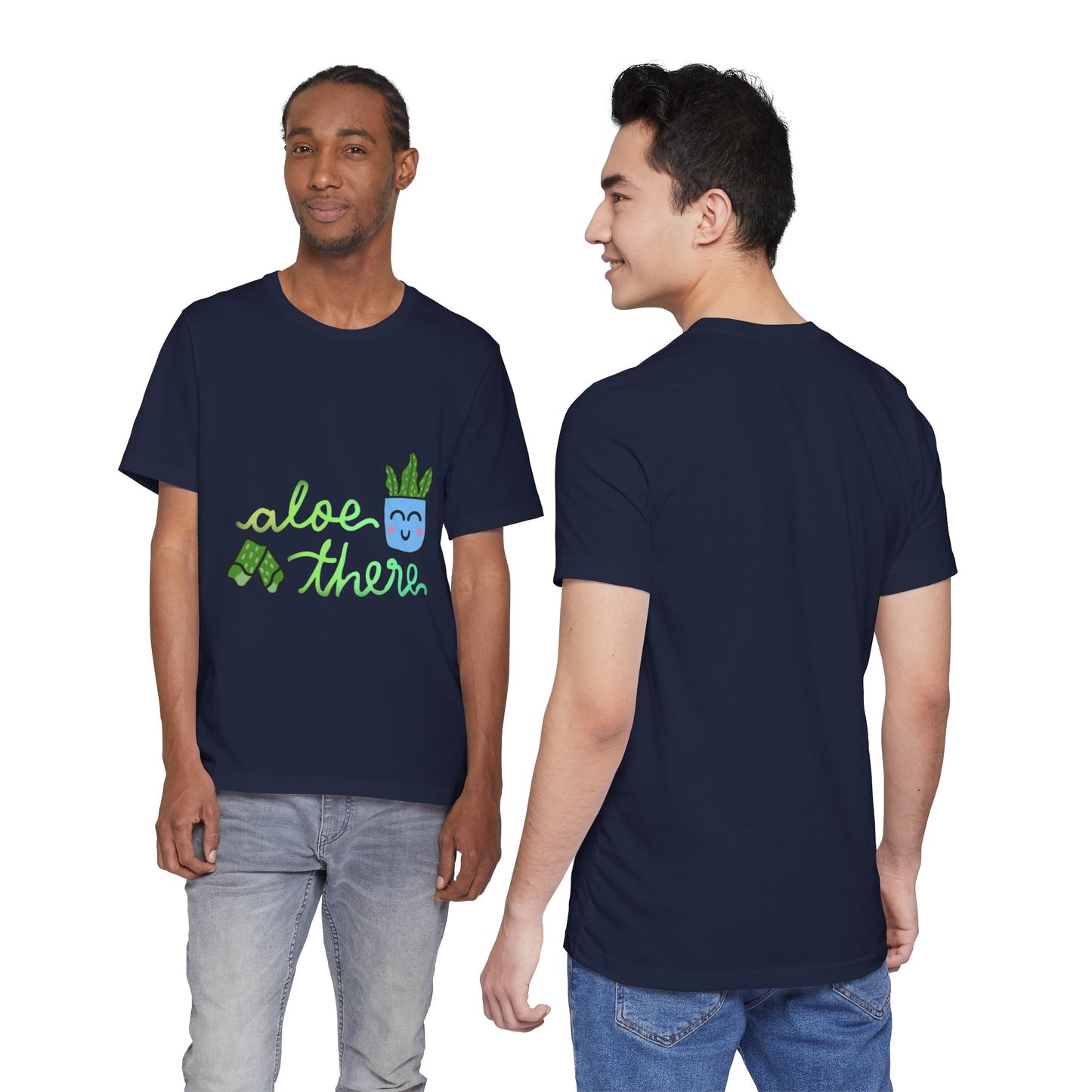 Aloe There Cute Art Print Unisex Jersey Short Sleeve Tee