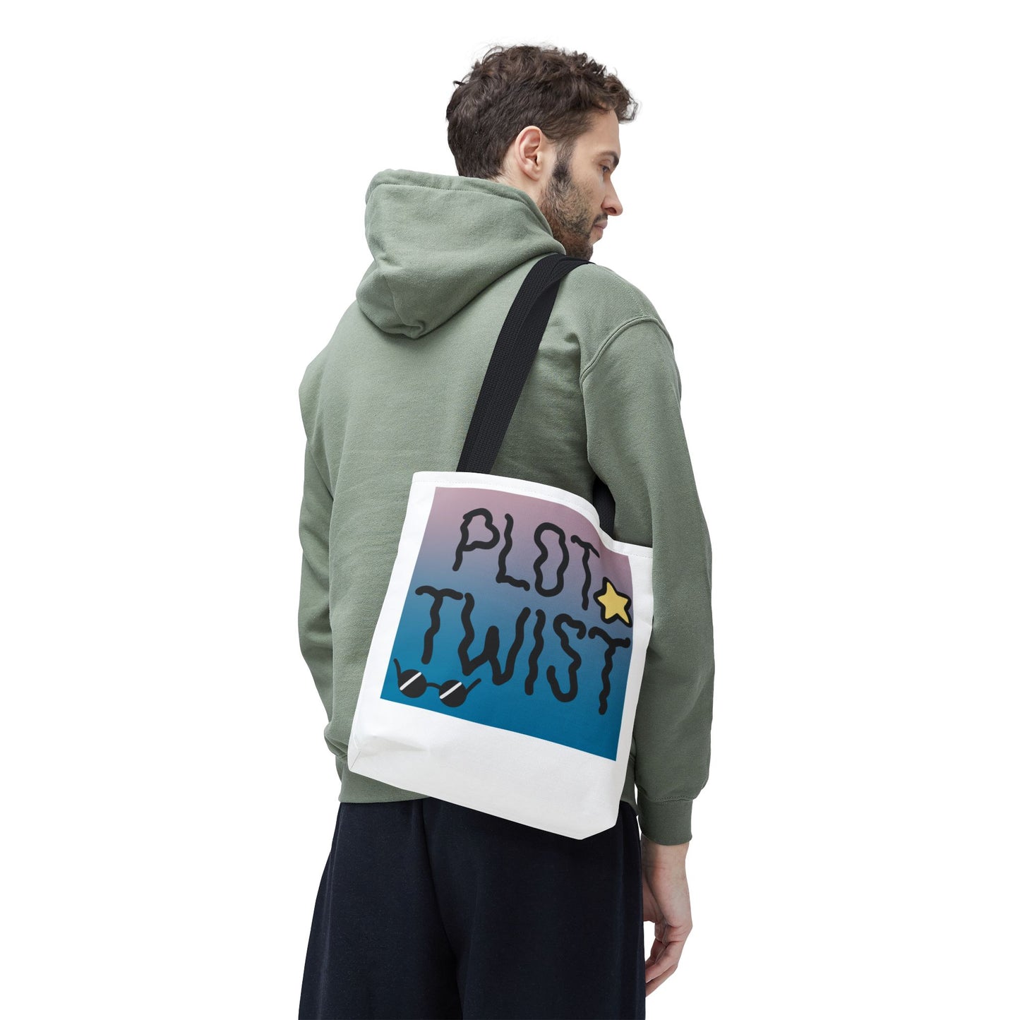 Plot Twist Whimsical Sturdy Canvas Tote Bag