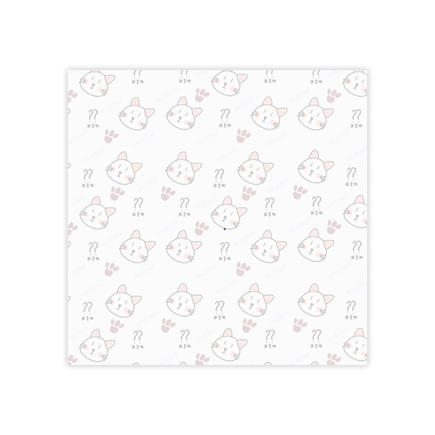 Cute Cat Pattern Post-it Note Pads — Kawaii Kitty Sticky Notes for School, Office & Planning