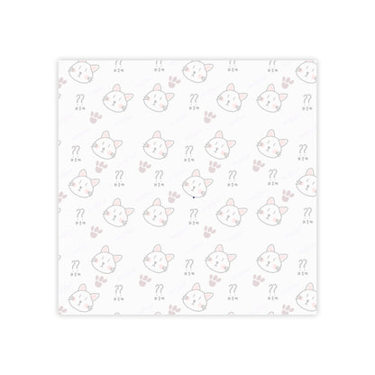Cute Cat Pattern Post-it Note Pads — Kawaii Kitty Sticky Notes for School, Office & Planning