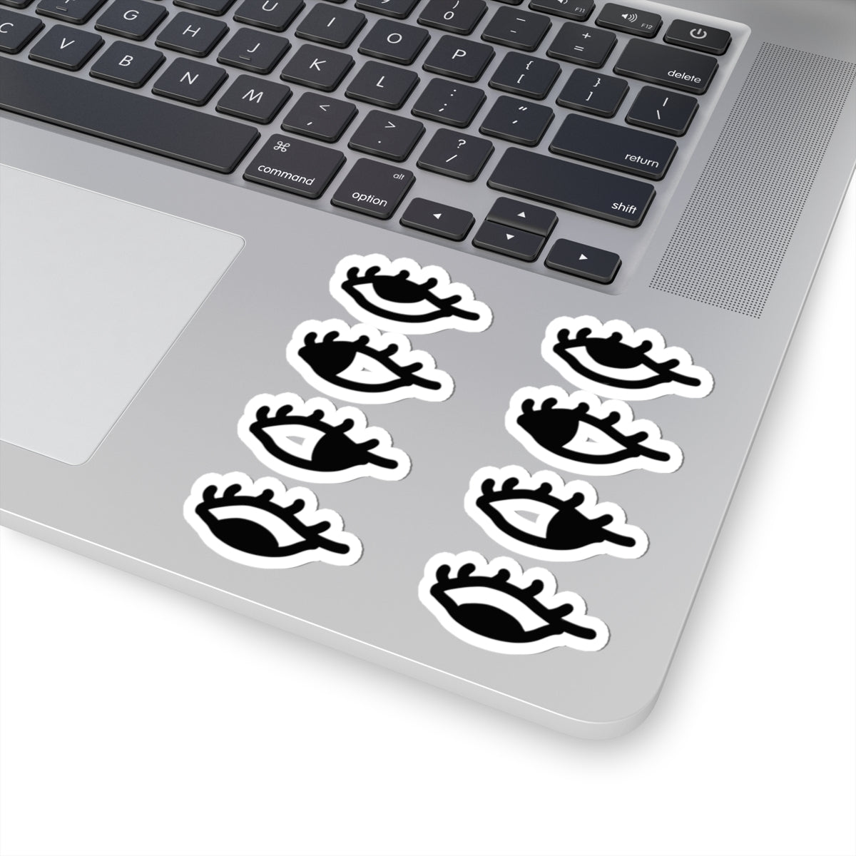 All Eyes on You Minimalist Monochrome Kiss-Cut Sticker