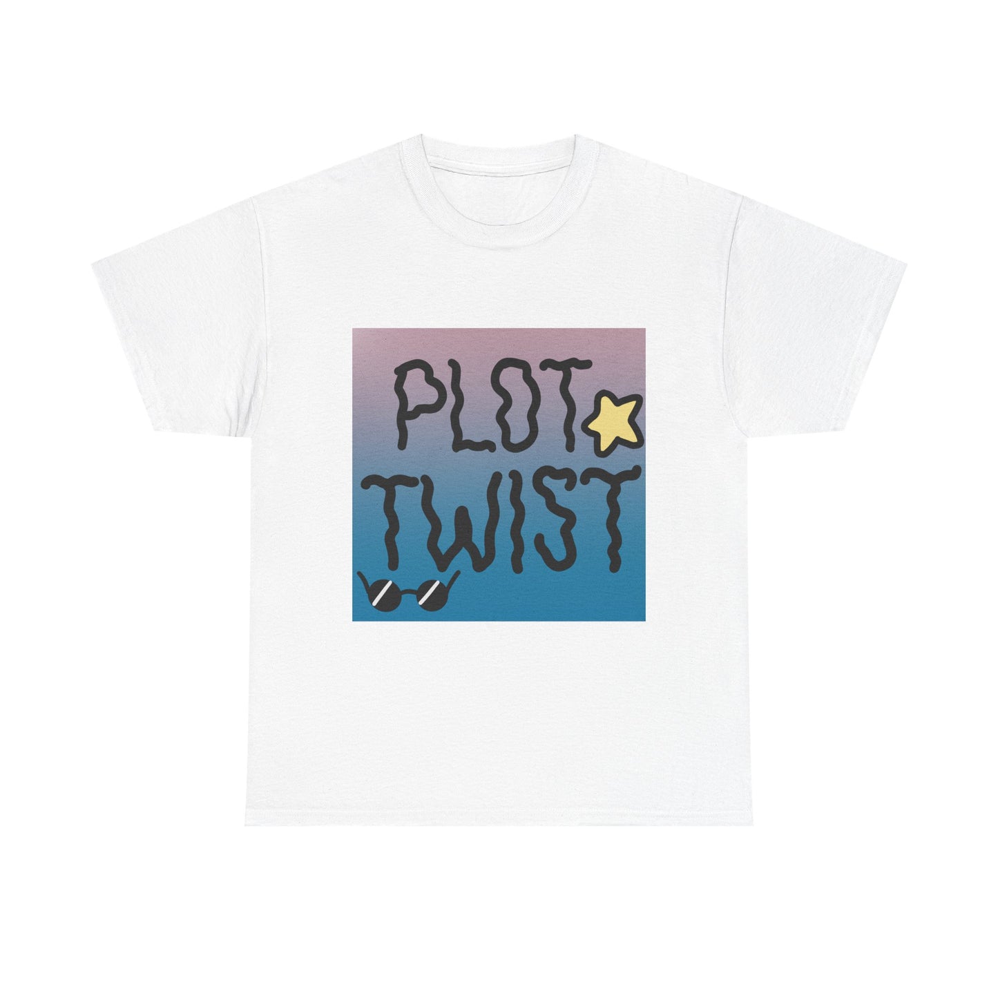 Plot Twist Whimsical Unisex Heavy Cotton Tee