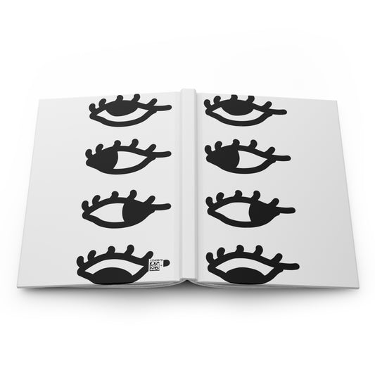 All Eyes on You Minimalist Monochrome Hardcover Journal (Matte)
