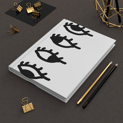 All Eyes on You Minimalist Monochrome Hardcover Journal (Matte)