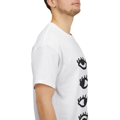 All Eyes on You Minimalist Monochrome Unisex Cotton Tee