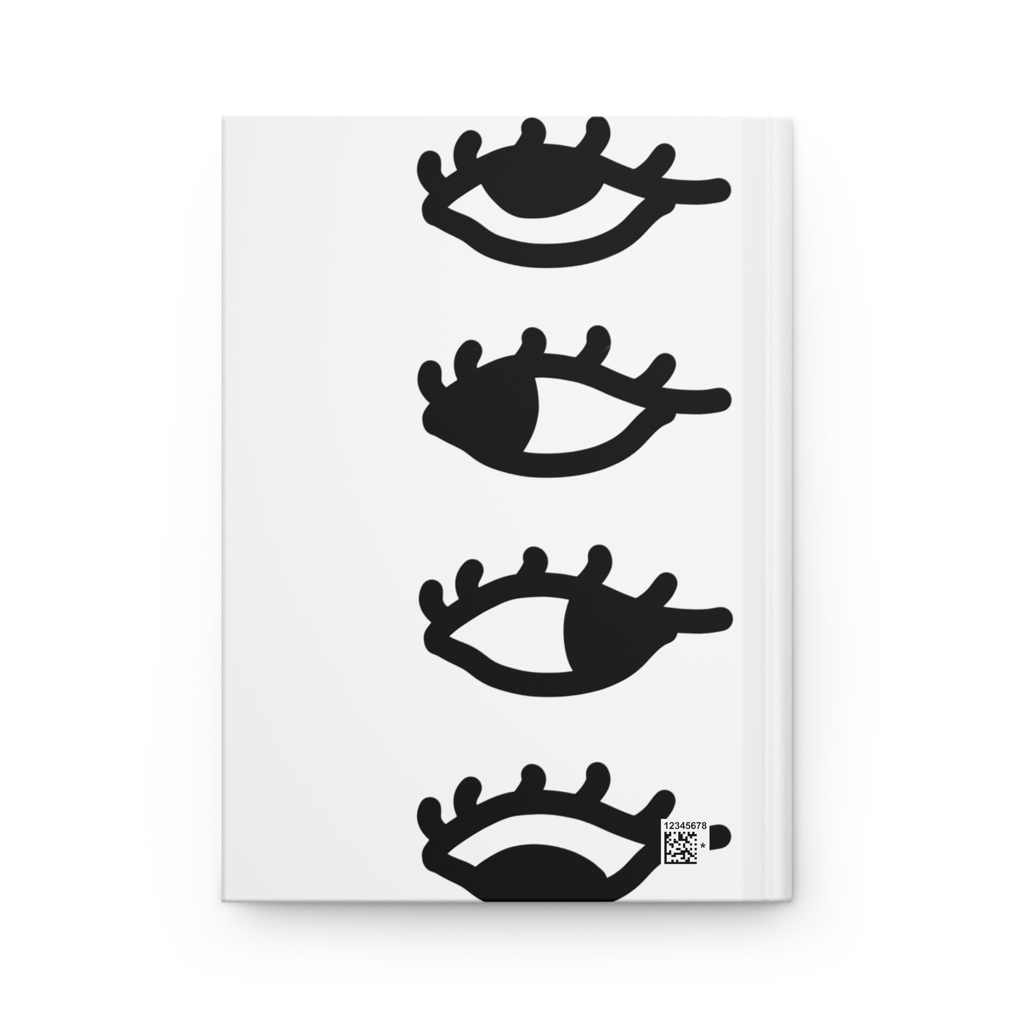 All Eyes on You Minimalist Monochrome Hardcover Journal (Matte)