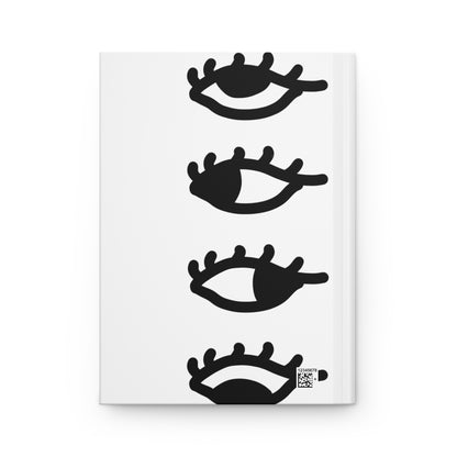 All Eyes on You Minimalist Monochrome Hardcover Journal (Matte)