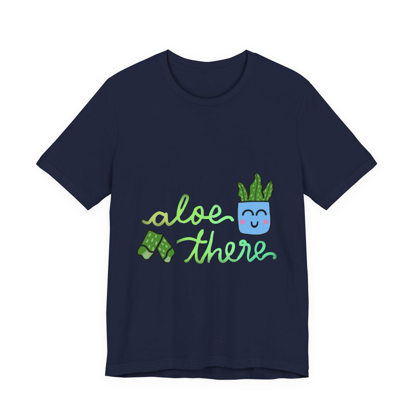 Aloe There Cute Art Print Unisex Jersey Short Sleeve Tee