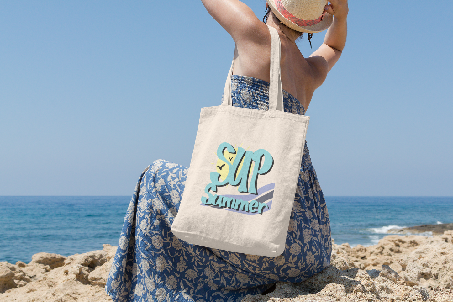 Sup Summer Boho Canvas Tote Bag (Exclusive Summer Collection)