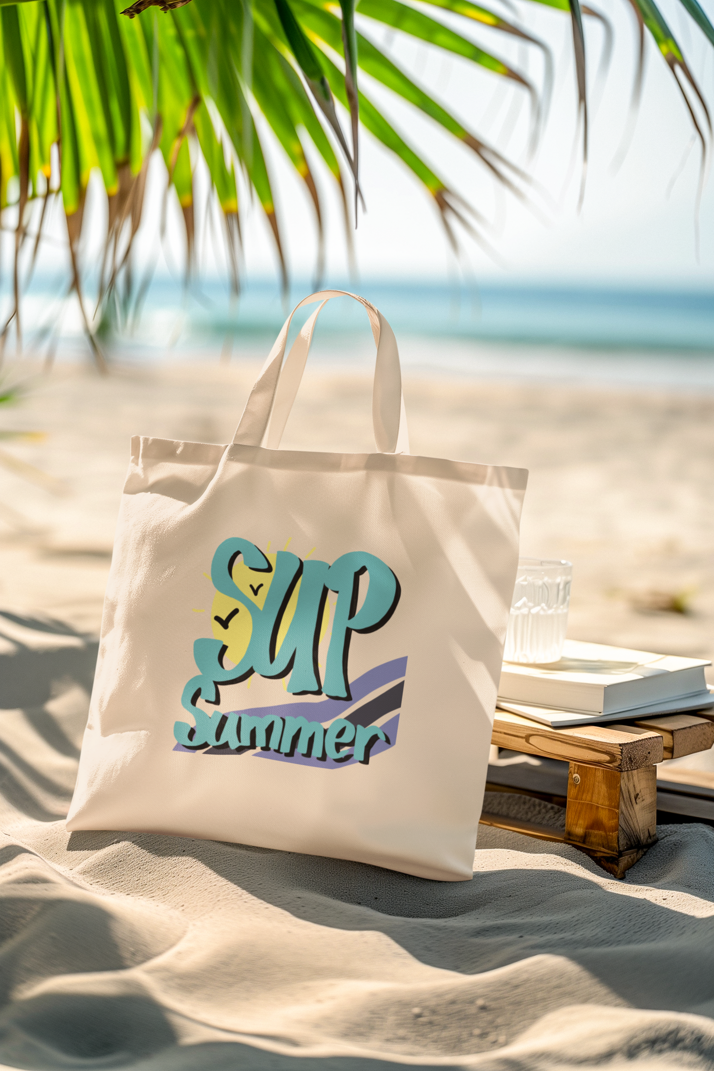 Sup Summer Boho Canvas Tote Bag (Exclusive Summer Collection)
