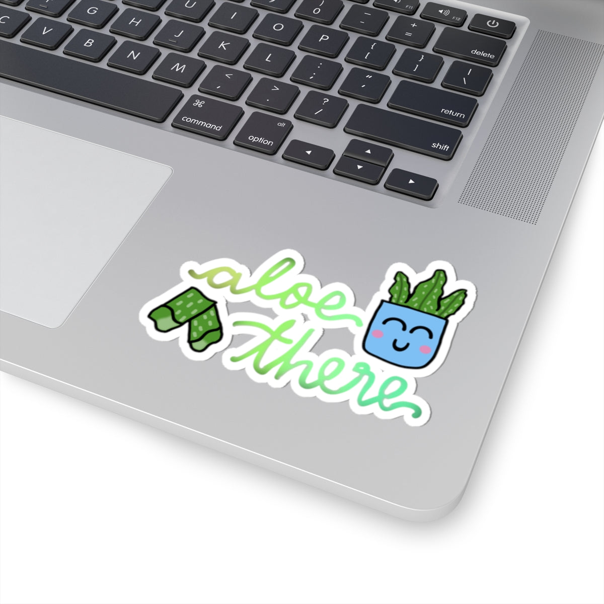 Aloe There Cute Art Print Kiss-Cut Sticker