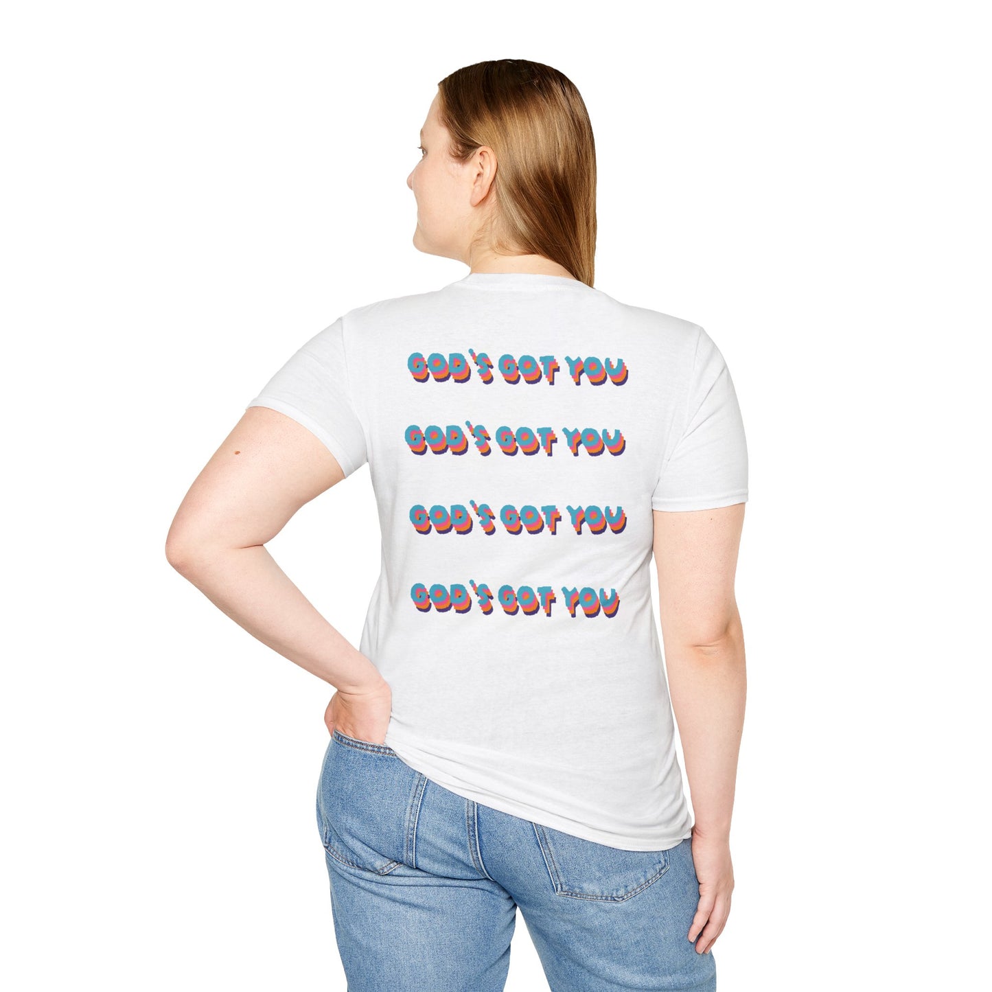 God's Got Us Unisex Aesthetic Lightweight Crew-neck Tee