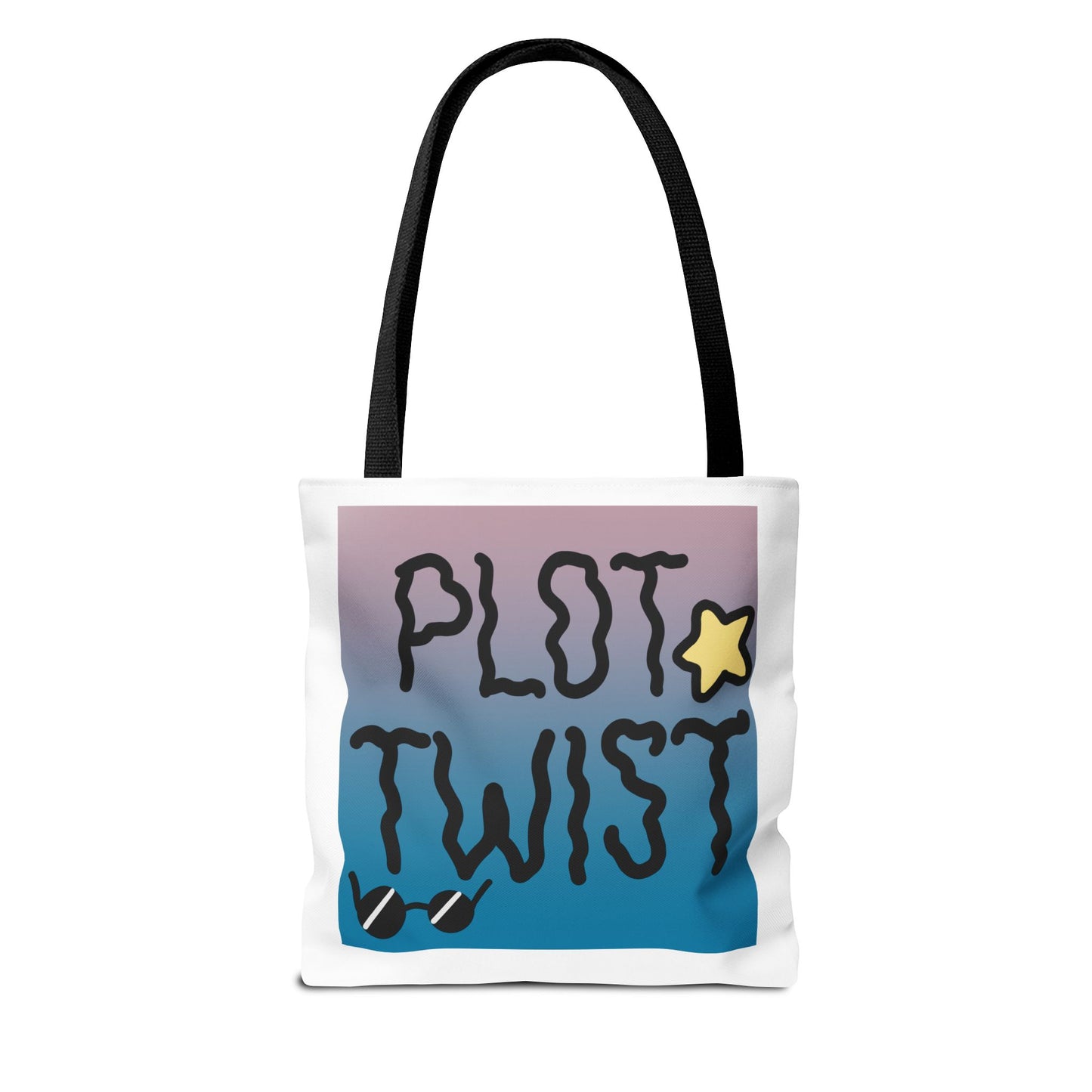 Plot Twist Whimsical Sturdy Canvas Tote Bag