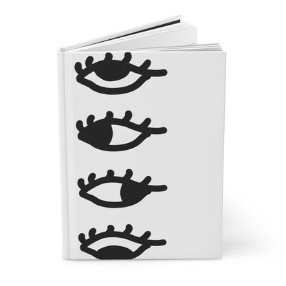 All Eyes on You Minimalist Monochrome Hardcover Journal (Matte)