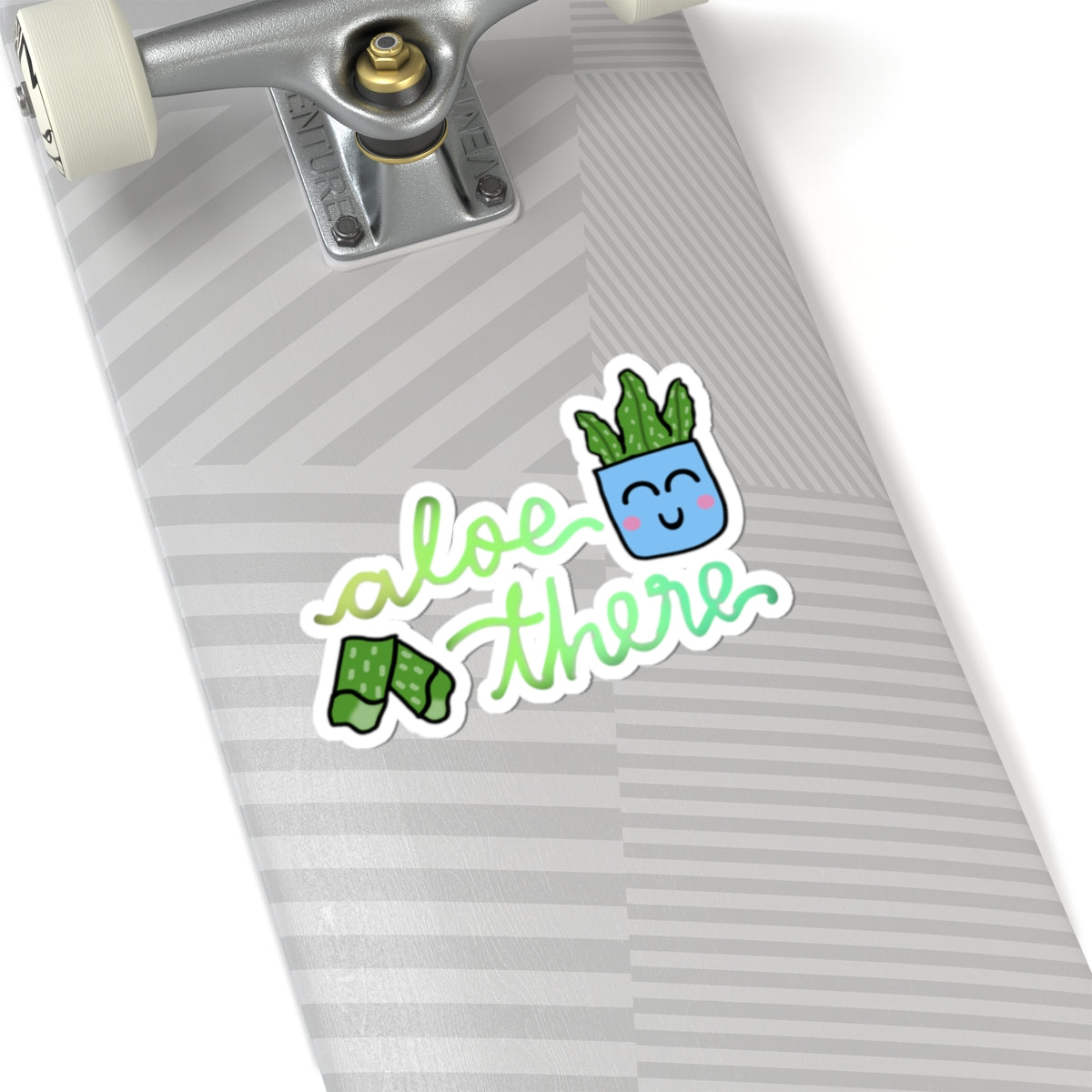 Aloe There Cute Art Print Kiss-Cut Sticker