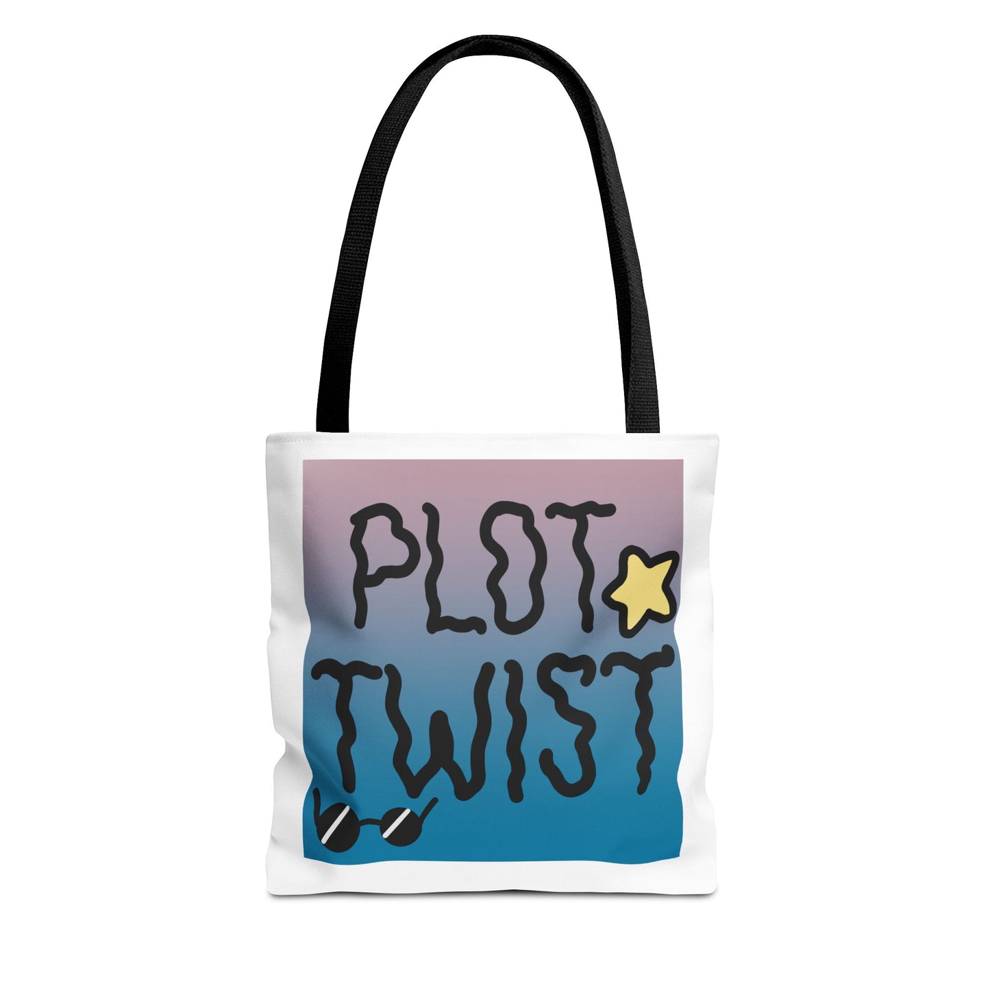 Plot Twist Whimsical Sturdy Canvas Tote Bag