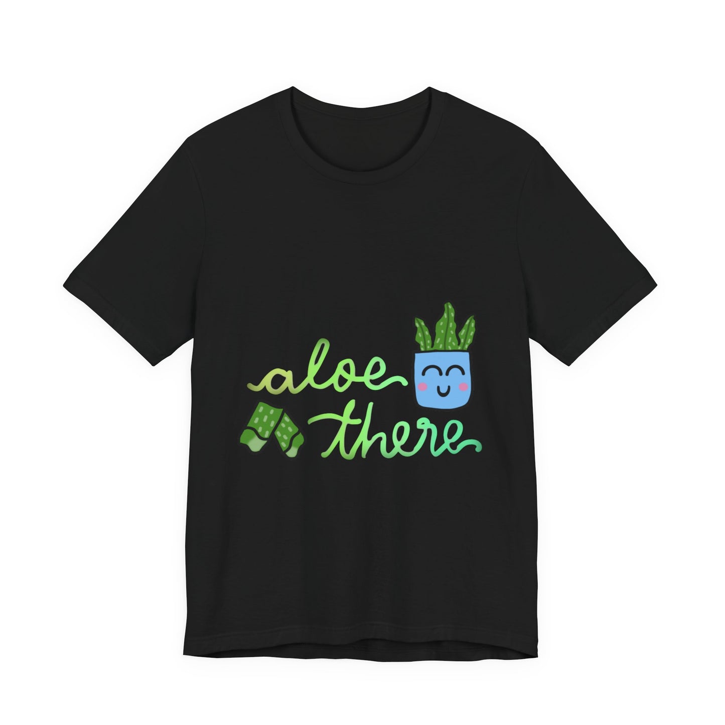 Aloe There Cute Art Print Unisex Jersey Short Sleeve Tee