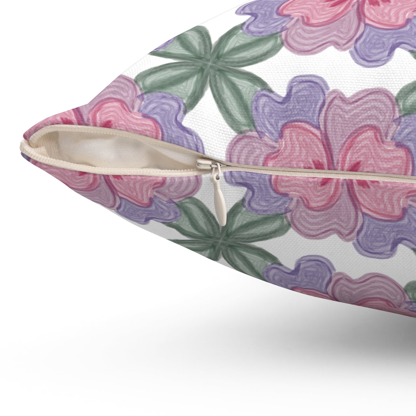 Aesthetic Floral Square Pillow
