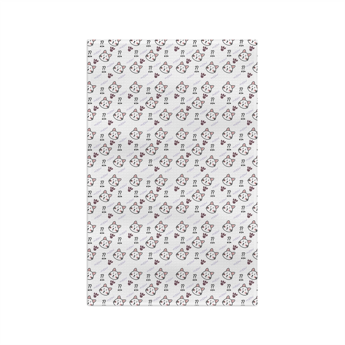 Cute Cat Pattern Microfiber Tea Towel — Cozy Kitchen Decor