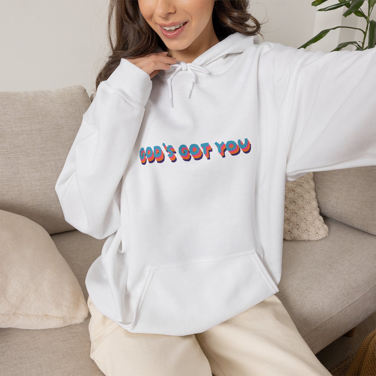 God's Got You Unisex Premium Soft Cotton-Poly Blend Hoodie